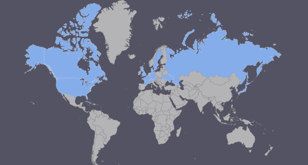 Map of registered players attending TnT this weekend.